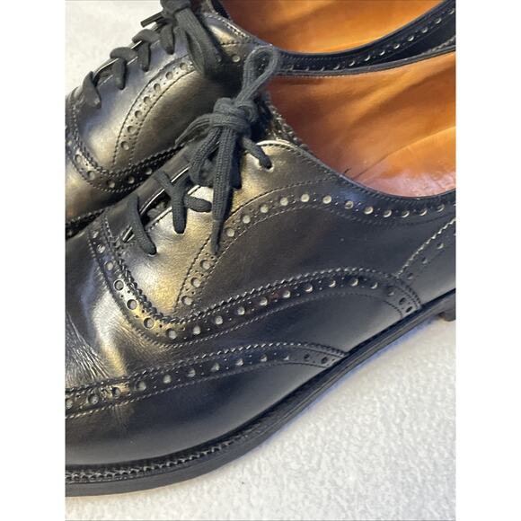 VTG Brooks Brothers Brooks English Devon Black Leather Wingtip Brogue Oxford main image 10